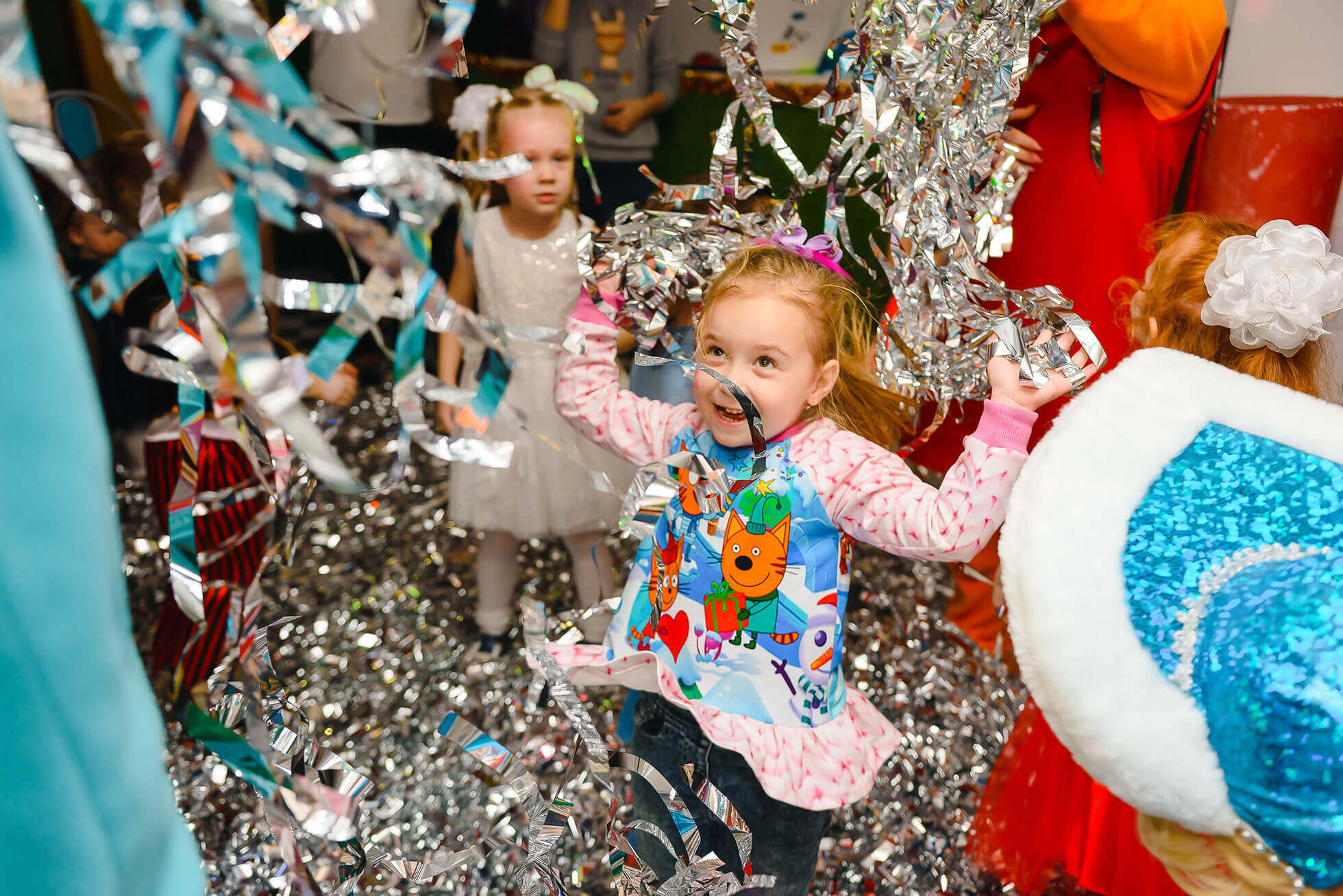 Kids having fun at a birthday party venue